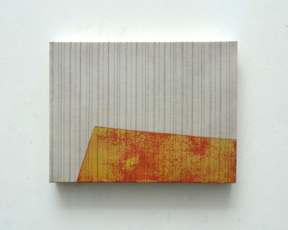 Ruled Black Under Asymmetric Yellow Over Red
